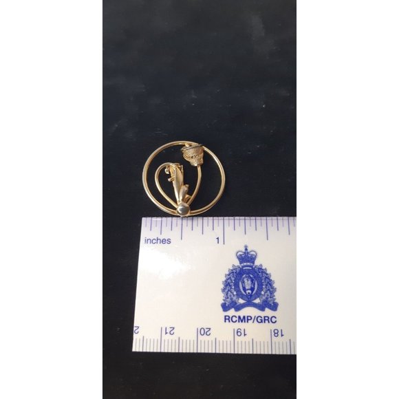 Vintage 1/20 12k Gold Filled Floral Brooch - Picture 4 of 6